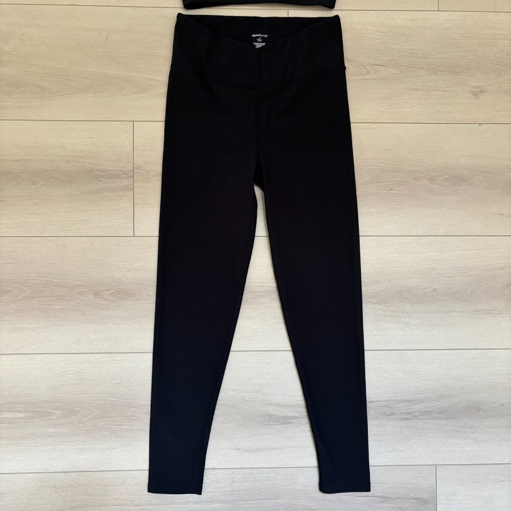 ELECTRIC YOGA Rib Legging & Off Shoulder Rib Bra Set - Picture 2 of 12
